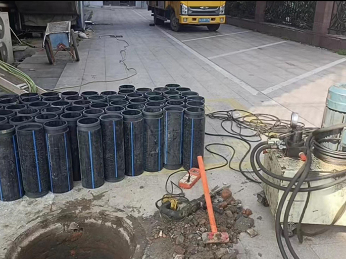 尼木PE置换管厂家 DN315置换管 非开挖管短管置换